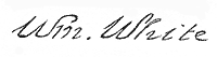 William White signature